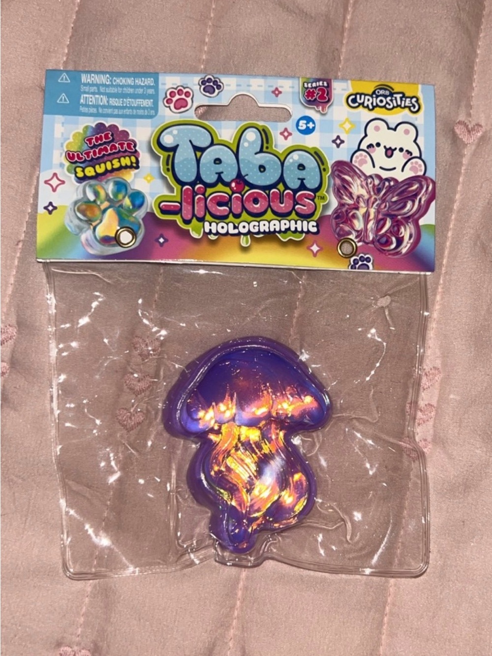Taba squishy -Holographic Purple Jellyfish